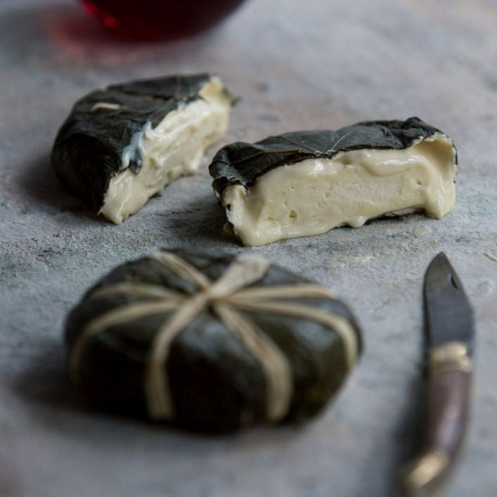 Bruny Island Cheese Oen Washed Rind Cheese with Vine Leaf Wrap 160g