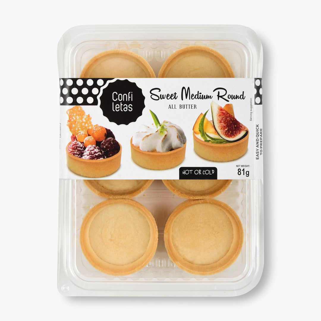 Confiletas Pastry Sweet Round Pastry Case 60mm (6)