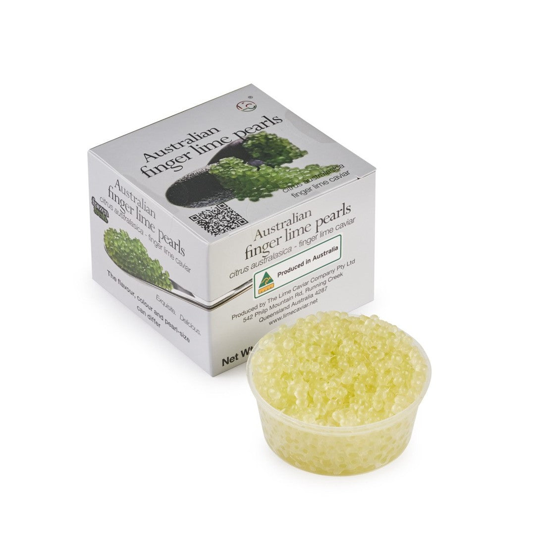 Lime Caviar Company Chartreuse Yellow Finger Lime Caviar Frozen 45g