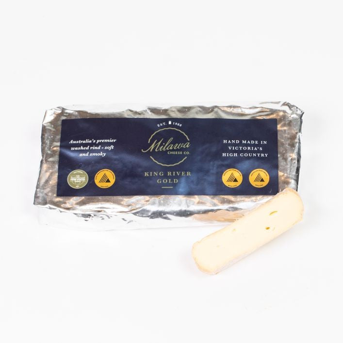 Milawa King River Gold Washed Rind Cheese Block 700g