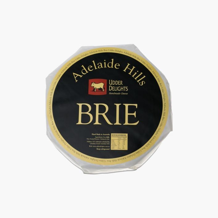 Udder Delights Ashed Brie Cheese Wheel 1kg