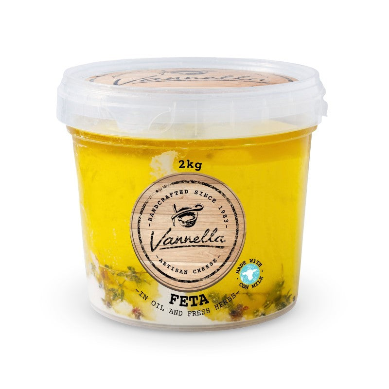 Vannella Marinated Cows Feta Cheese 2kg