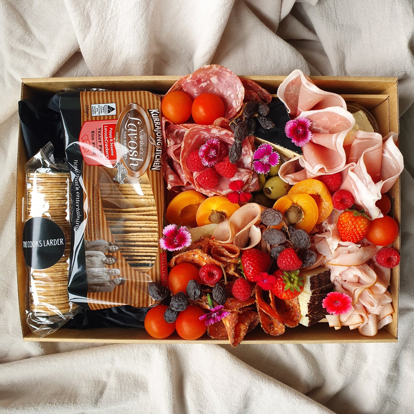 Small Cheese & Charcuterie Grazing Box - Serves 4-6