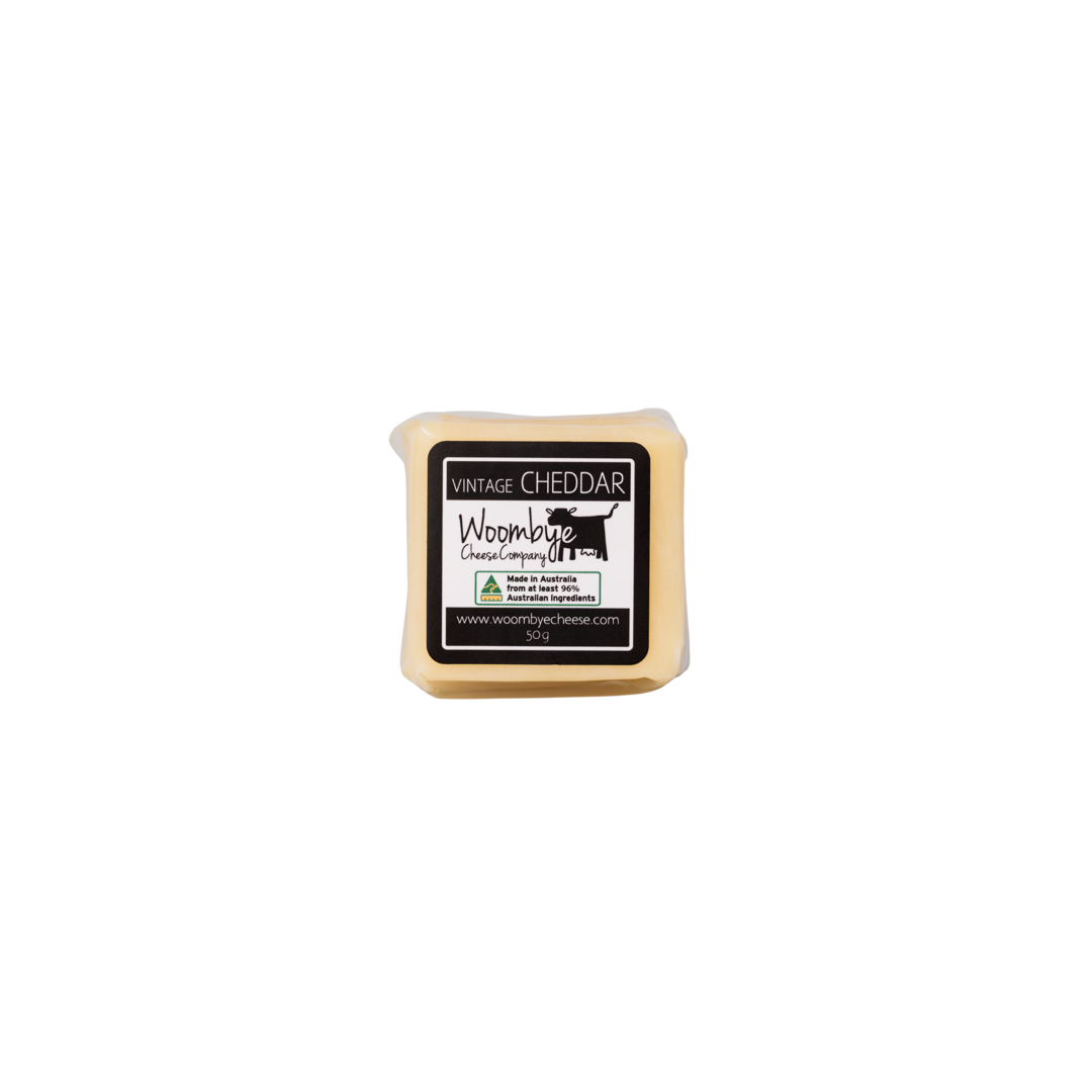 Woombye Cheese Mini Vintage Cheddar Cheese 50g