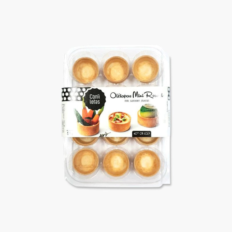 Confiletas Pastry Savoury Round Pastry Case 37mm (12)