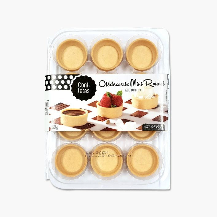 Confiletas Pastry Sweet Round Pastry Case 40mm (12)