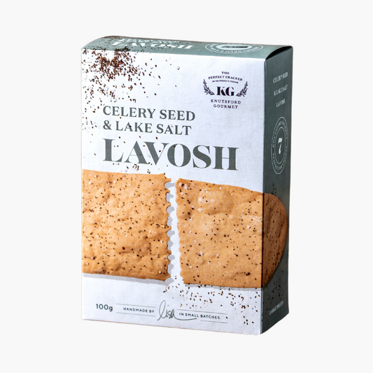 Knutsford Gourmet Lavosh Celery Seed and Lake Salt 100g