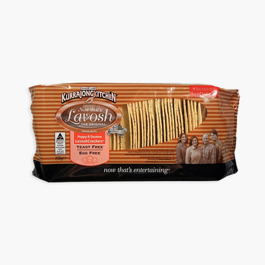Kurrajong Kitchen Lavosh Poppy & Sesame 250g
