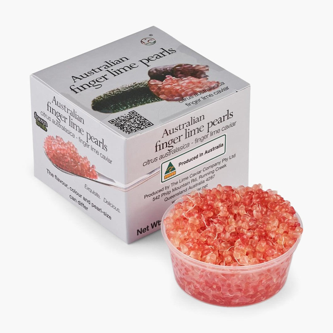Lime Caviar Company Sunrise Red Finger Lime Caviar Frozen 45g