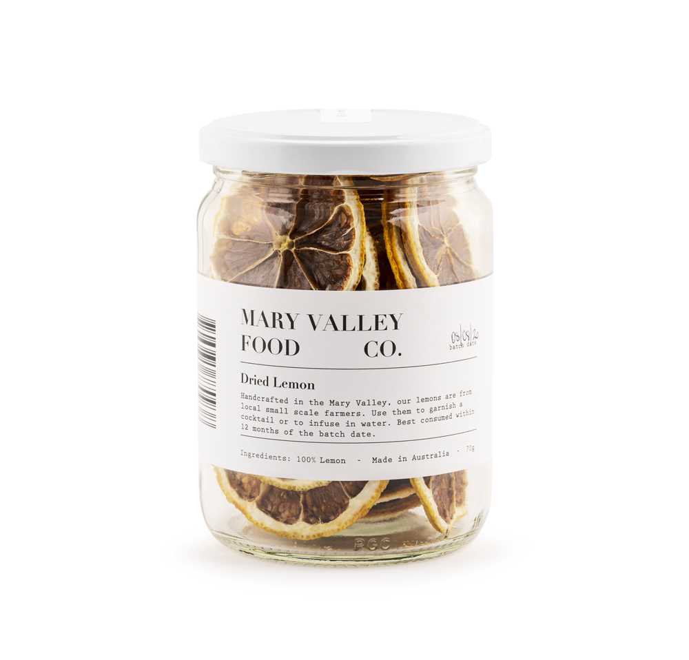 Mary Valley Food Co Dried Lemon Slices 70g