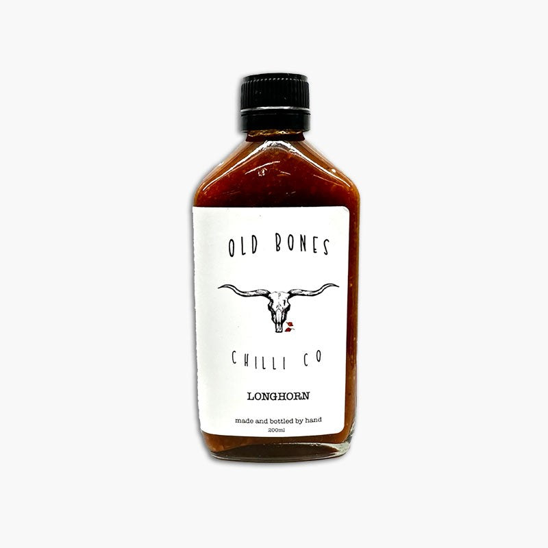 Old Bones Chilli Co Longhorn Hot Sauce 200ml