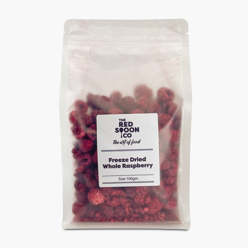 Red Spoon Freeze Dried Whole Raspberry 100g