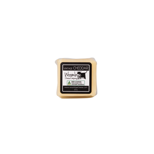Woombye Cheese Mini Vintage Cheddar Cheese 50g